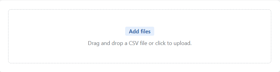 Selecting a ZIP file for import
